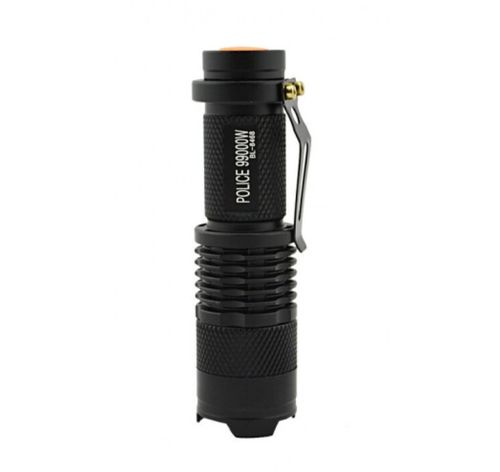 Ручной мини фонарик с линзой Bailong BL-8468 99000W Карманный светодиодный фонарь Supretto X-Balog с функцией зума Черный