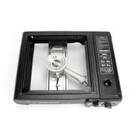 Портативна газова плита Happy Home BDZ-155-A Одноконфорочна туристична плитка з автоматичним п'єзопідпалом і перехідником для газового балона