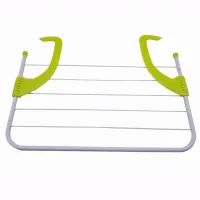 Навісна сушарка для білизни Fold Clothes Shelf Зелена, знімна переносна сушка для одягу та взуття, підвісна на батарею, ванну, двері, підвіконня