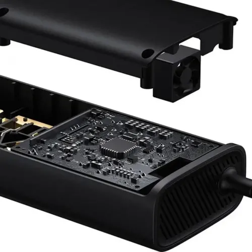 Автомобільний перетворювач напруги з 12V на 220v Baseus RNBQ-A01 150W інвертор з швидкою зарядкою CN EU 2 розетки type-C USB від прикурювача
