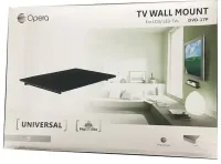 Універсальний настінний кронштейн кріплення для tv тюнера Opera DVD-17P до 8 кг, навісний тримач поличка кріплення для T2 на стіну 36x25x3 см для тв