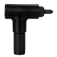 Мышечный массажер пистолет Fascial Gun FH-320 Black для тела, портативный ручной ударный массажер-пистолет KH-320 YX-908 Черный 