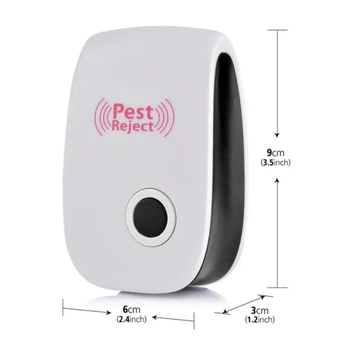 Ультразвуковой отпугиватель насекомых и грызунов Electronic Pest Reject Repeller устройство для уничтожения мышей тараканов, комаров прибор в розетку