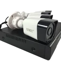 Комплект відеоспостереження відеореєстратор UKC DVR KIT CAD D001 2MP \ 4ch 4-канальний, набір вуличних 4 камер для зовнішнього спостереження 7004