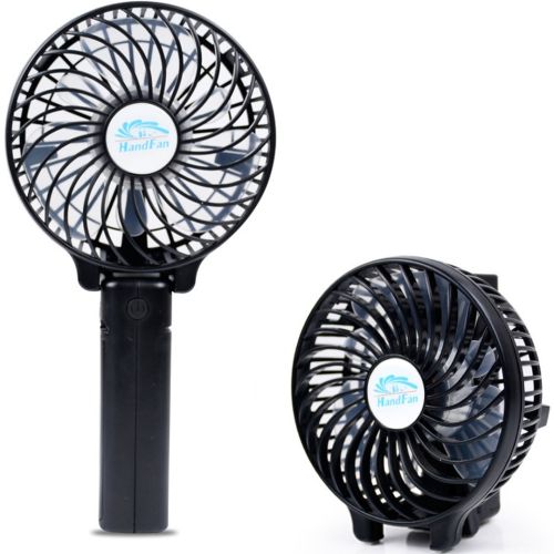 Ручний міні вентилятор Handy Mini Fan WX - 6508 USB акумуляторний настільний вентилятор трансформер зі складною ручкою і знімним акумулятором