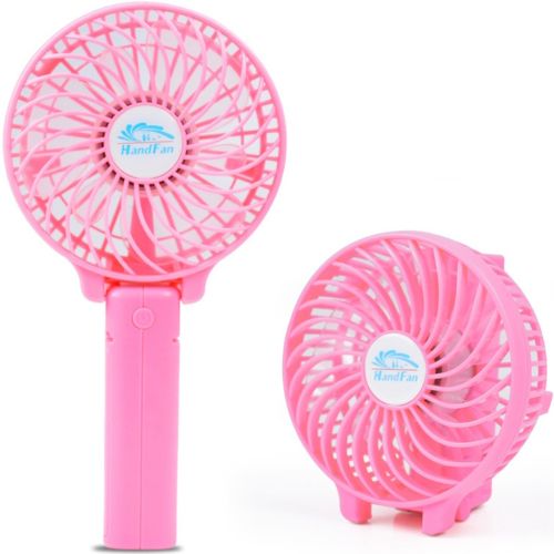 Ручний міні вентилятор Handy Mini Fan WX - 6508 USB акумуляторний настільний вентилятор трансформер зі складною ручкою і знімним акумулятором