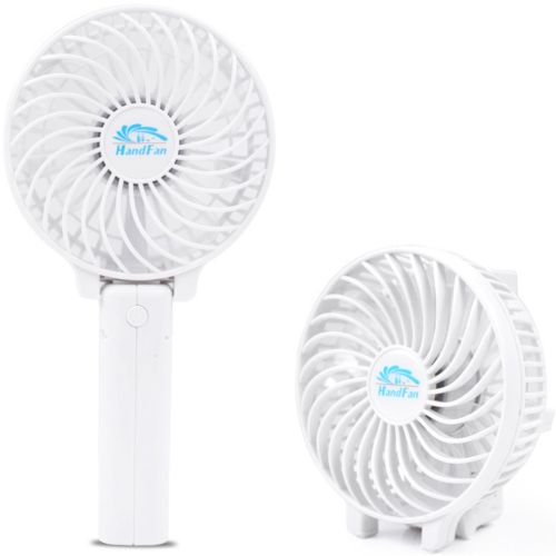 Ручний міні вентилятор Handy Mini Fan WX - 6508 USB акумуляторний настільний вентилятор трансформер зі складною ручкою і знімним акумулятором