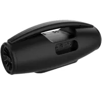 Бездротова Bluetooth колонка динамік BKK B100 з LED підсвічуванням 20W з мікрофоном, акумуляторна блютуз акустика караоке USB SD FM AUX Чорна