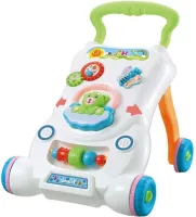 Дитячі розвиваючі ходунки каталка Qichun Toys 696-R15 2в1, Дитячий ходунок Children Music Walker на коліщатках з музичними ефектами для дітей