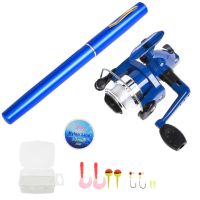 Комплект кишенькова вудка ручка Mini Pocket Fishing Rod + Котушка, кишенькова складна похідна міні FishPen