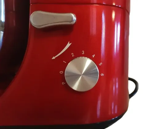 Настільний кухонний комбайн Domotec MS-2051 4 в 1 міксер тістоміс 3000W з чашею 6.5 л для замішування тіста, Кухонна м'ясорубка блендер Червоний