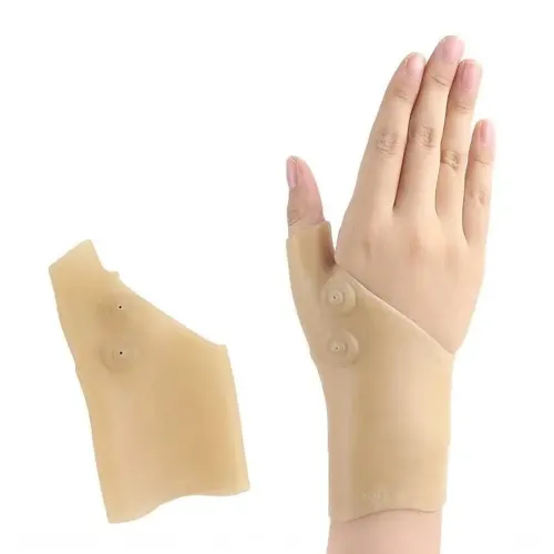 Еластичний бандаж для зап'ясть з магнітами Magnetic Compression Wrist Support, силіконовий Магнітний фіксатор ортез для великого пальця і кисті руки