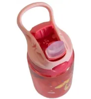 Дитяча пляшка поїлка з трубочкою Baby bottle LB-400 для води і соку, поїльник пляшечка для напоїв 260мл з ручкою LB400 для подорожей і походів