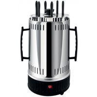 Вертикальная шашлычница электрическая Domotec MS-7781 1000W на 6 шампуров Black электрошашлычница черная