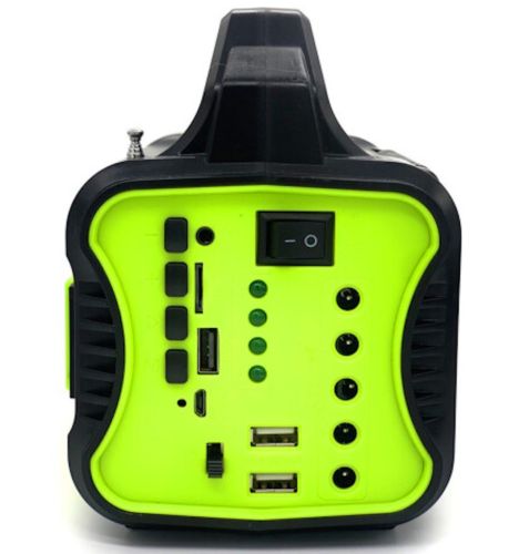 Автономна сонячна станція GDPlus GD-8076 ліхтар колонка з функцією Power Bank, Bluetooth, FM радіо, MP3 і 4 LED лампочки з сонячною панеллю