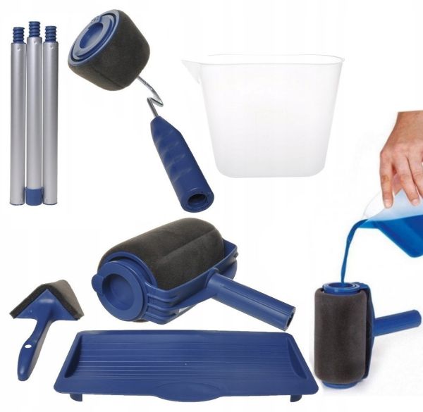 Набір малярних валиків Paint Roller Plus для фарбування з резервуаром, фарбування без патьоків