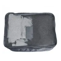 Набор дорожных сумок органайзеров Secret Pouch 6 штук Серые, чехлы мешки для хранения одежды в чемодане, водонепроницаемые для путешествий laundry