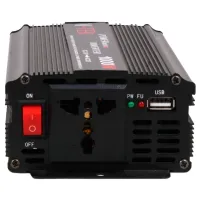 Автомобільний інвертор V-TEK PowerMaxx SSK-1000W 12V-220V, Авто перетворювач напруги струму 12В 1000Вт від прикурювача і акумулятора Чорний