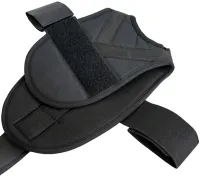 Подовжений нейлоновий ремінь Safe Stretch GS-3990 з 8 петлями для розтяжки і фіксатором для ноги, Тренажер гумка 8 петель для різного навантаження