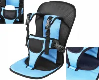 Детское бескаркасное автокресло Multi Function Car Cushion Синий, Универсальное авто кресло ребенку в машину до 25 кг, Удобное автомобильное кресло