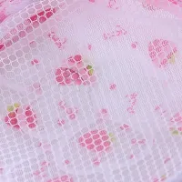 Мішок контейнер для прання нижньої білизни AND254 13X16 см, Сітчаста сумка-контейнер для делікатного прання, сітчастий чохол для бюстгальтерів Рожевий