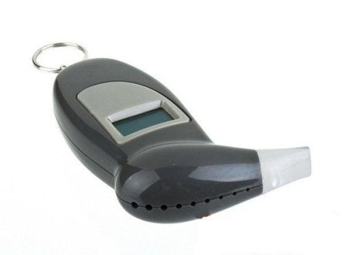Карманный электронный алкотестер с мундштуками Digital Breath Alcohol Tester с LCD дисплеем 80025 Персональный алкометр анализатор спирта