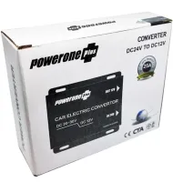 Автомобільний понижуючий інвертор PowerOne Plus DC / DC 24V - 12V 20A, Авто перетворювач напруги GS-D20A 24В-12В постійного струму, Автоінвертор