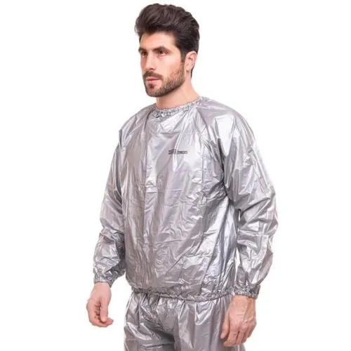 Костюм сауна для схуднення Sauna Suit термо костюм Сауна Сьют схуднення з ефектом сауни, Костюм-сауна весогонка для зганяння ваги жиросжигания Сірий