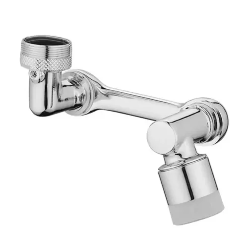 МЕТАЛ поворотна насадка на кран, Подовжувач на гусак Faucet splash head, аератор для економії води з поворотом на 1080 градусів для змішувача