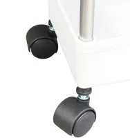 Підлогова вузька Полиця органайзер Bathroom Rack XYX-2020 на 4 яруси для кухні та ванної на коліщатках 40x22, 5x90 см, етажерка MAG-740 4 рівня Біла