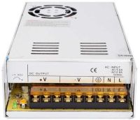 Універсальний блок живлення адаптер 12V 30A 360W Brille S-360-12 Metall для SMD світлодіодних стрічок моніторів