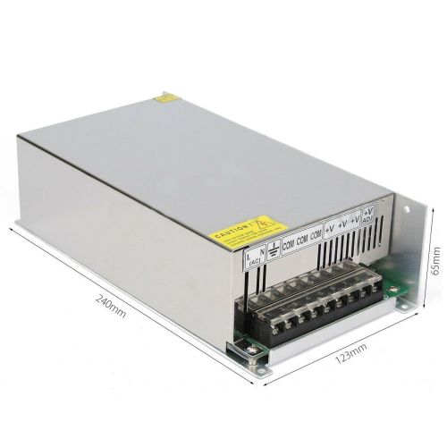 Універсальний блок живлення адаптер 12V 50A 600W Brille S-600-12 Metall для SMD світлодіодних стрічок моніторів