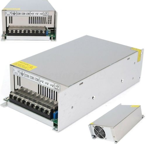 Універсальний блок живлення адаптер 12V 50A 600W Brille S-600-12 Metall для SMD світлодіодних стрічок моніторів