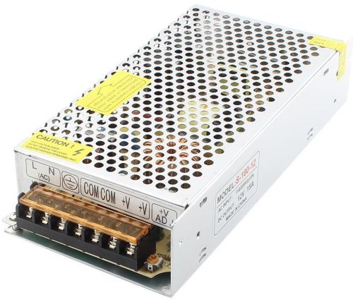 Универсальный блок питания адаптер 12V 15A 180W Brille S-180-12 Metall для SMD светодиодных лент мониторов