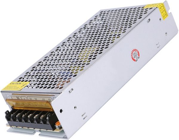 Універсальний блок живлення адаптер 12V 15A 180W Brille S-180-12 Metall для SMD світлодіодних стрічок моніторів