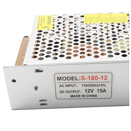 Універсальний блок живлення адаптер 12V 10A 120W Brille S-120-12 Metall для SMD світлодіодних стрічок моніторів