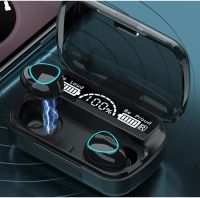Бездротові Bluetooth навушники Newest M10 з led дисплеєм і індикатором заряду Black чорні сенсорні з екраном TWS М10 C powerbank Earbuds