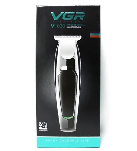 Беспроводная аккумуляторная машинка для стрижки волос USB VGR V-030 Профессиональный мужской триммер для бритья, Триммер бритва для стрижки бороды