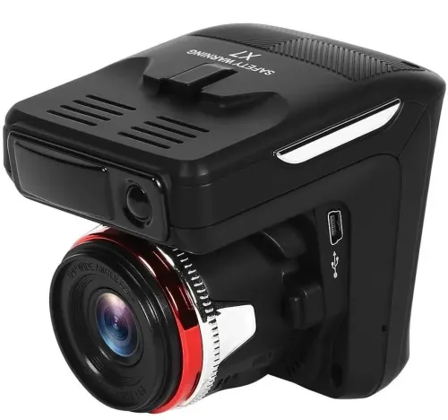 Автомобільний відеореєстратор DVR X7 GPS з антирадаром, Універсальний авторегістратор 1080p з детектором радара кут огляду 140 градусів Чорний