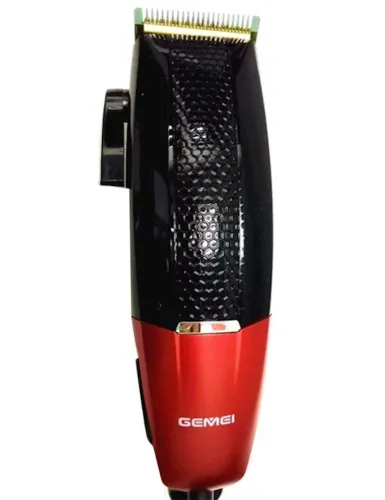 Професійна дротова машинка для стрижки волосся GEMEI GM-807 9W з 4 знімними насадками, чоловічий тример 4 насадки GM807 від мережі 9Вт Чорна