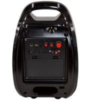 Портативна бездротова Bluetooth колонка валізу X - Bass Golon RX-810BT зі світломузикою і мікрофоном, акустична блютуз система з караоке Чорна