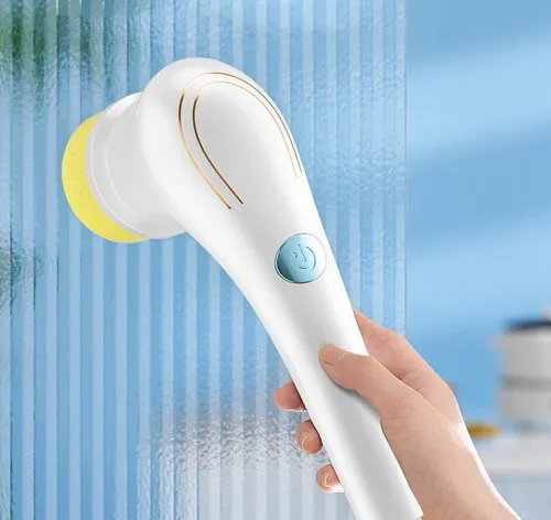 Электрическая беспроводная щетка Electric Cleaning Brush для мытья и уборки 5 в 1 Многофункциональная аккумуляторная USB щетка с насадками для чистки