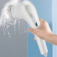 Электрическая беспроводная щетка Electric Cleaning Brush для мытья и уборки 5 в 1 Многофункциональная аккумуляторная USB щетка с насадками для чистки
