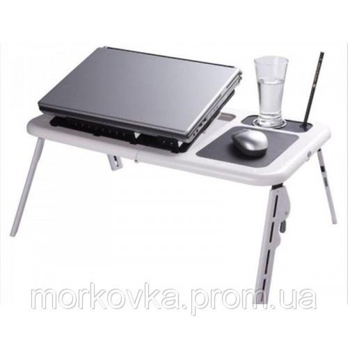 Підставка столик для ноутбука E-Table LD 09 2ма USB кулерами, Етейбл, е тейбл