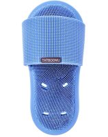 Силиконовый массажный шлепок Massage Slipper Tatboomu для массажа стоп ног, Тапочек 28.5х13.5 см с акупунктурным эффектом из силикона для душа Синий