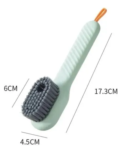 Багатофункціональна універсальна щітка MHZ Cleaning Brush для чищення одягу та взуття, Щітка для миття посуду з дозатором для миючого засобу