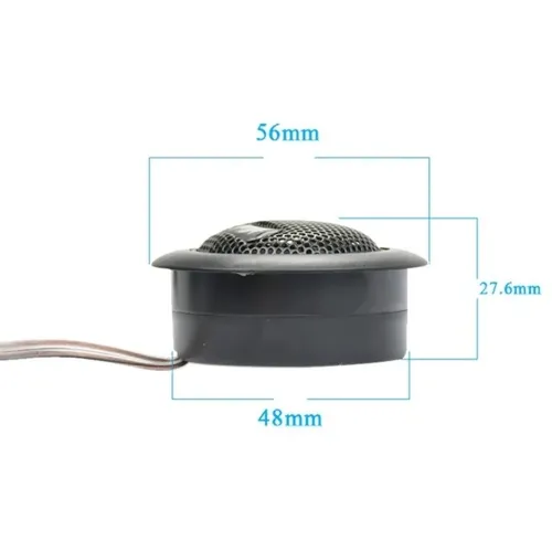 Автомобільні врізні колонки пищалки d = 6 cm Tweeter MA-260 120w 1545 динаміки в авто 2 шт, Акустика MA 260 120 Вт в машину, Автоакустика чорні