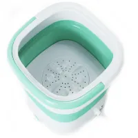 Складна силіконова пральна машинка відро Folding Washing Machine Maxtop BX-3, компактна переносна побутова міні машина SZ - 588 для прання 7399