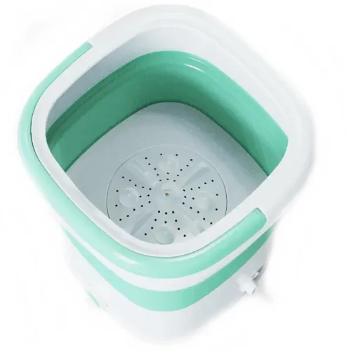 Складна силіконова пральна машинка відро Folding Washing Machine Maxtop BX-3, компактна переносна побутова міні машина SZ - 588 для прання 7399