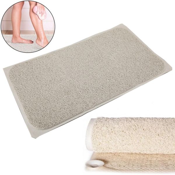 Антиковзаючий килимок для ванної кімнати на присосках Aqua Rug 29,5 * 17,25 см, нековзний вбираючий килимок у ванну з присосками ( Аква Раг )